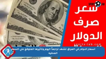 أسعار الدولار في العراق تشهد تراجعاً اليوم وتأثيرها المتوقع على السوق المحلية